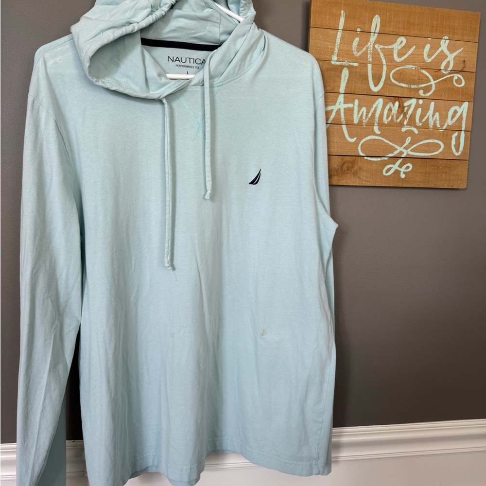 Nautica Light Blue Hoodie